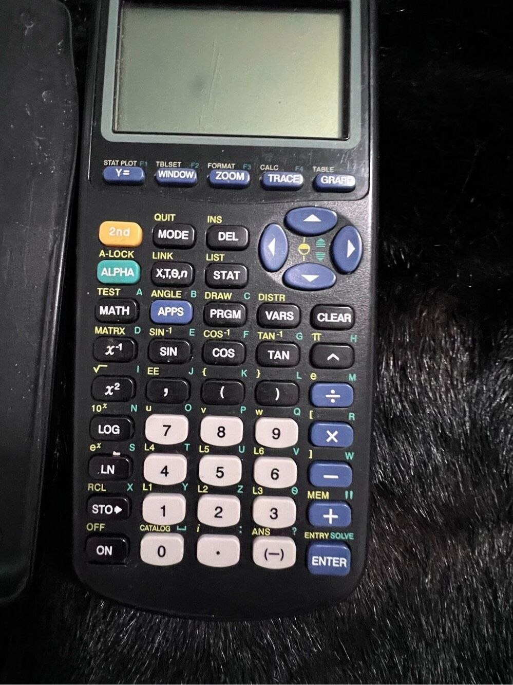 Texas Instruments T1-83 Plus Graphing Calculator - Black W/ Cover Tested Working - Picture 3 of 5